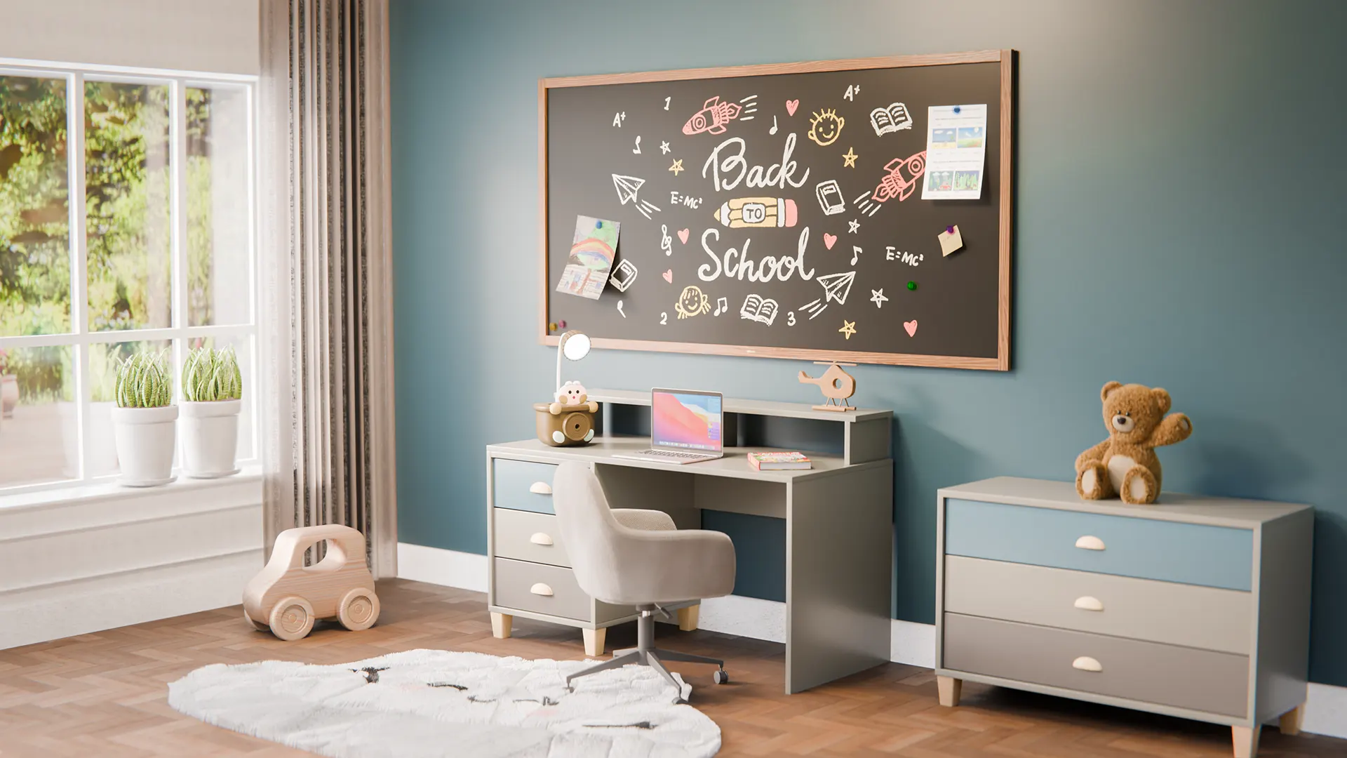 Lavagna magnetica resistente all'acqua 200x100 cm con cornice in legno CLASSICO MARRONE + gratis - immagine 6