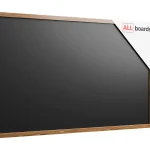 Lavagna magnetica resistente all'acqua 200x100 cm con cornice in legno CLASSICO MARRONE + gratis