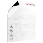Foglio magnetico cancellabile a secco 80x95cm - pentagramma
