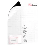 Foglio magnetico cancellabile a secco 80x95cm - quadretti