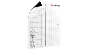 Foglio magnetico cancellabile a secco 80x95cm - sistema di coordinate
