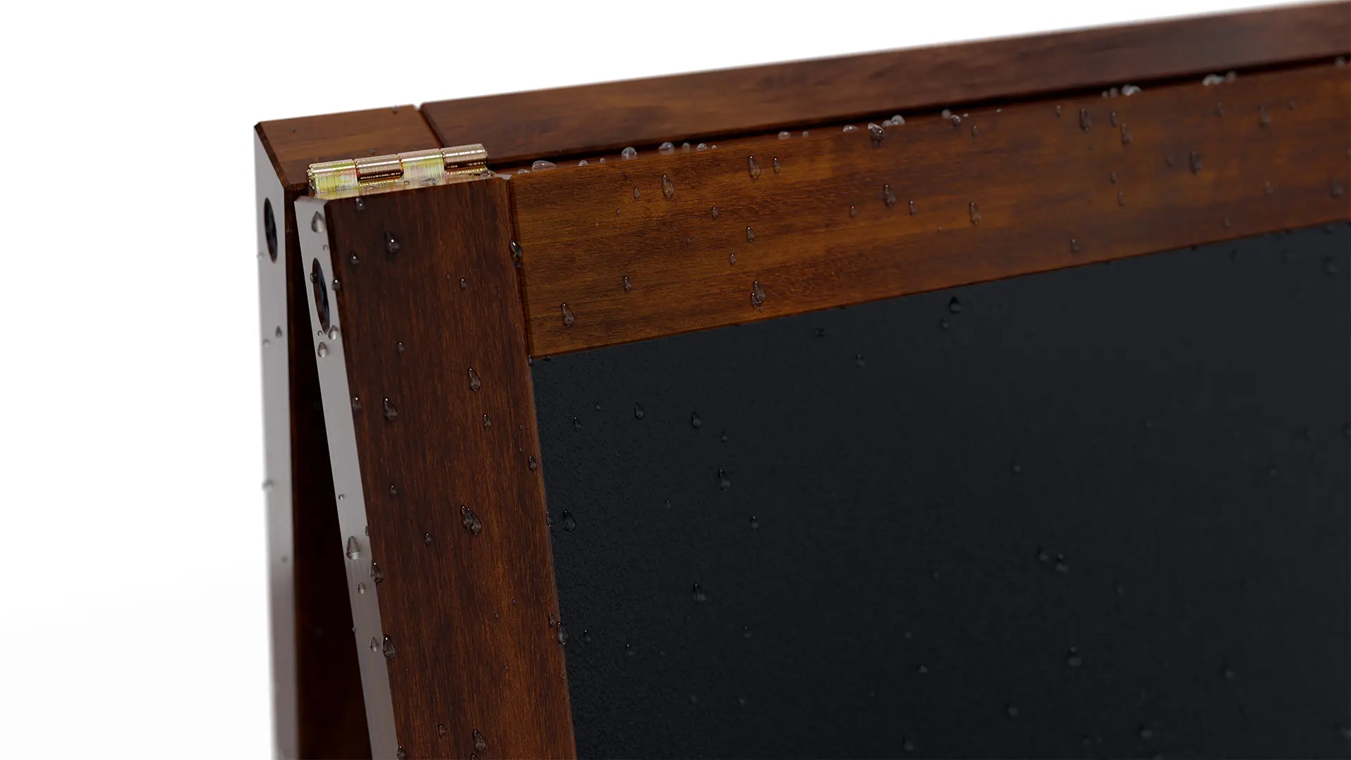 Lavagna per gesso magnetica con cavalletto 150x61 cm RESISTENTE ALL'ACQUA - MARRONE CLASSICO + ACCESSORI - immagine 7