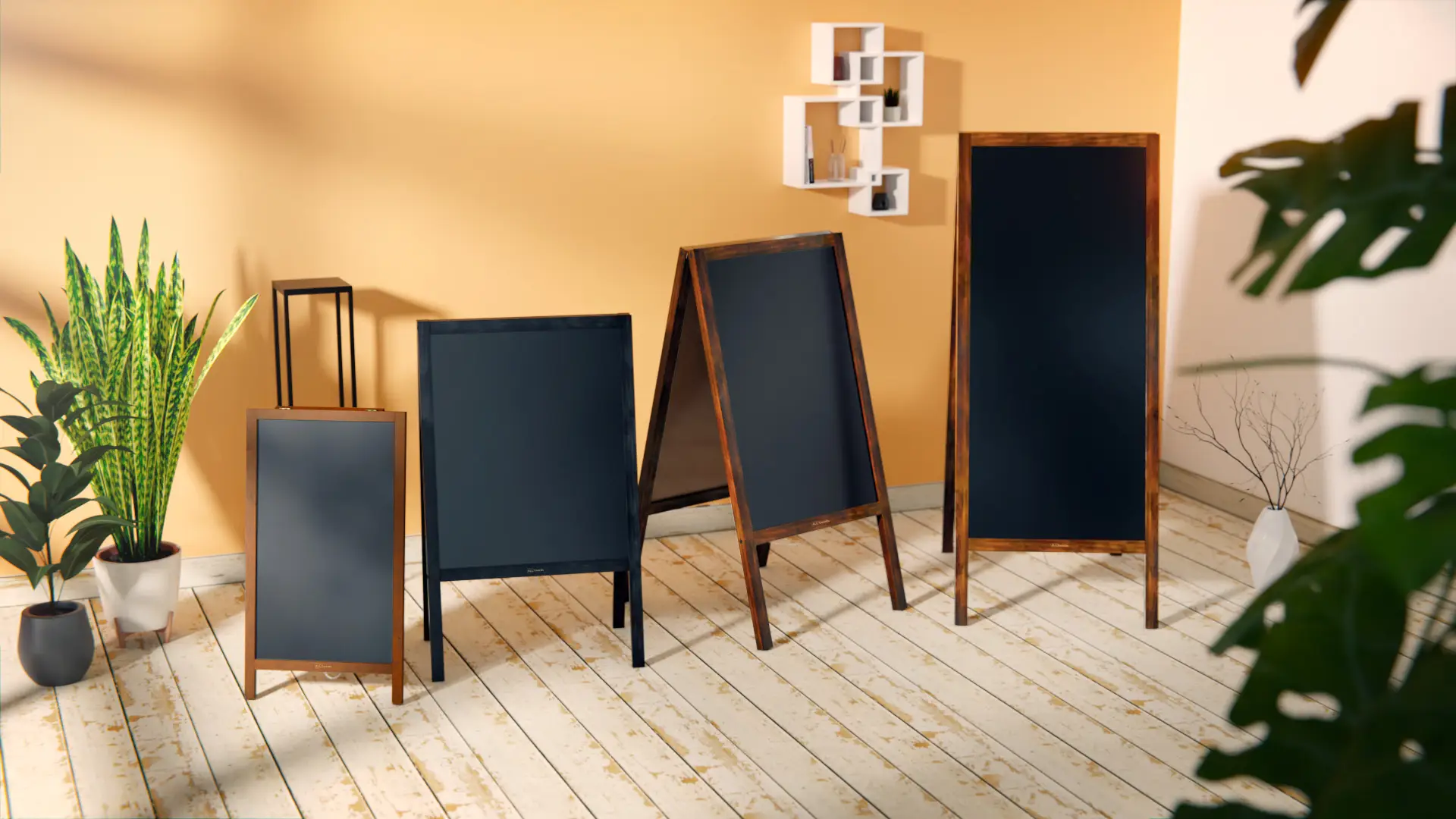 Lavagna per gesso magnetica con cavalletto 110x56 cm RESISTENTE ALL'ACQUA - MARRONE CLASSICO + ACCESSORI - immagine 8