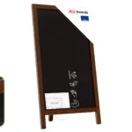 Lavagna con cavalletto per gesso monofacciale 78x44 cm, RESISTENTE ALL'ACQUA