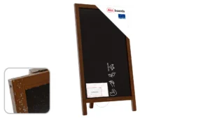 Lavagna con cavalletto per gesso monofacciale 78x44 cm, RESISTENTE ALL'ACQUA