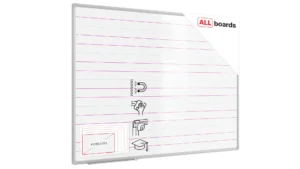 Lavagna magnetica bianca cancellabile 120x90 cm con stampa - per scrittura