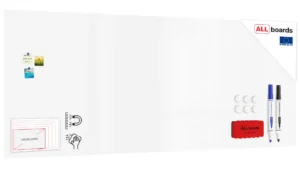 Lavagna magnetica cancellabile SLIMboard senza cornice 300x120 cm + GRATIS