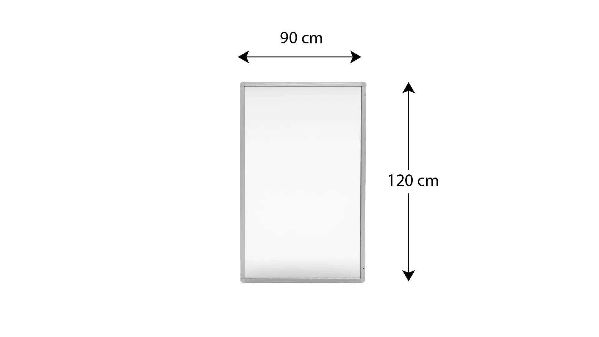 Bacheca portavvisi magnetica bianca 120x90cm anta e struttura in alluminio - immagine 4
