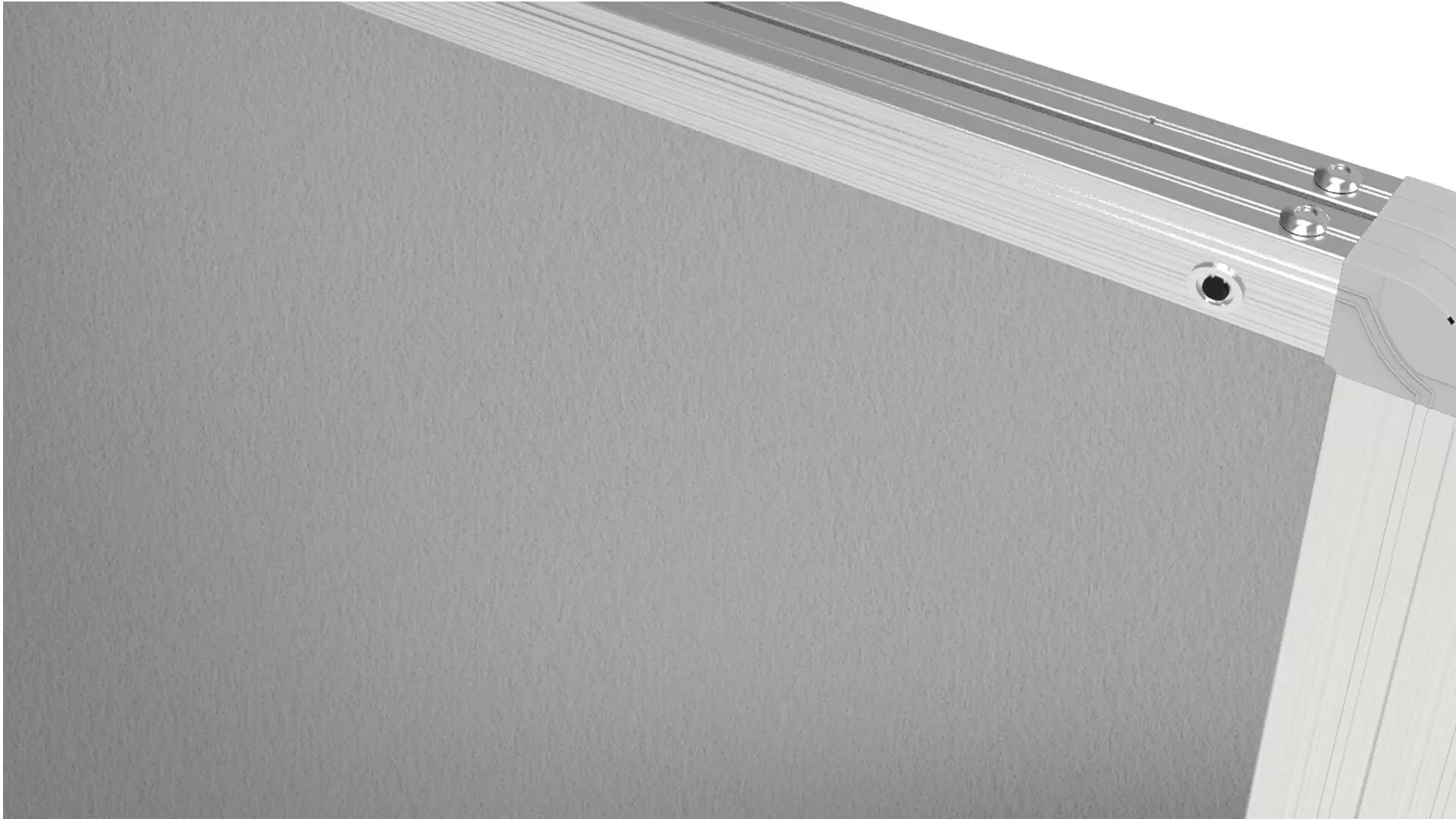 Bacheca portavvisi in feltro grigio 150x100cm anta e struttura in alluminio - immagine 7