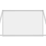 Bacheca portavvisi magnetica bianca 90x60cm anta e struttura in alluminio