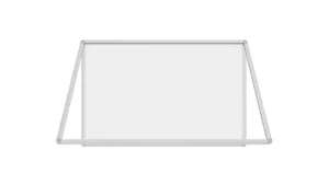 Bacheca portavvisi magnetica bianca 90x60cm anta e struttura in alluminio