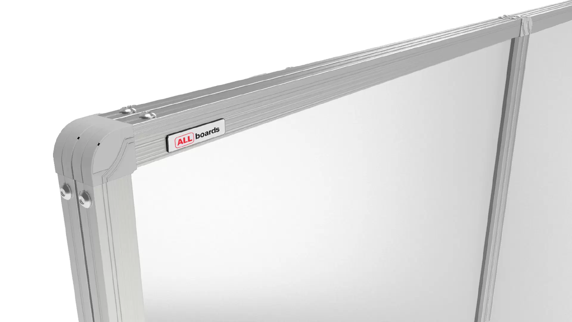 Bacheca portavvisi magnetica bianca 120x90cm anta e struttura in alluminio - immagine 7