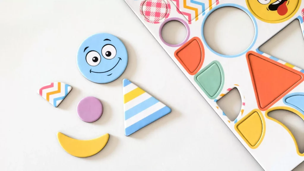 Set di magneti educativi forme per bambini colori pastello 48 elementi