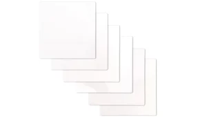 Foglietti adesivi elettrostatici scrivibili - set BIANCO (5 colori) riutilizzabili