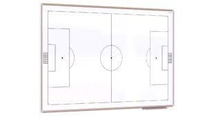 Lavagna tattica CALCIO 150x100 cm lavagna per allenatori, bianca magnetica