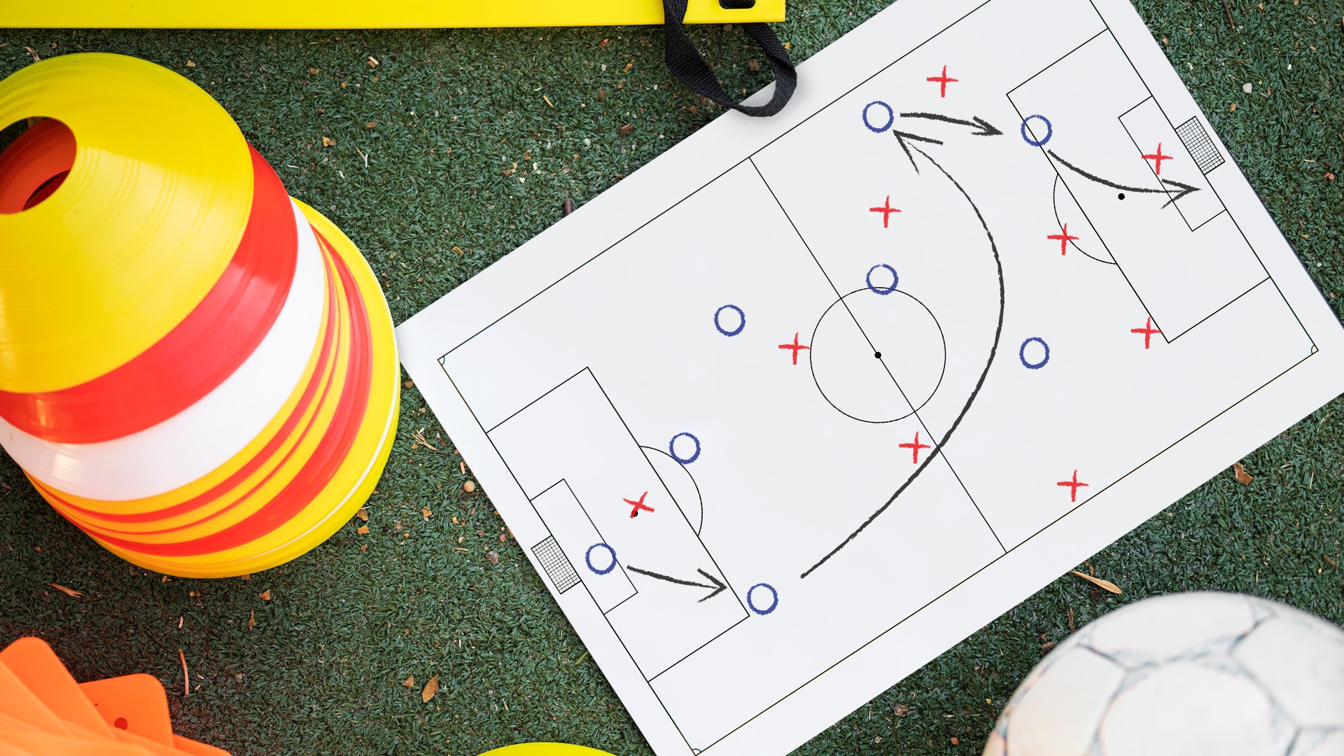 Foglio magnetico CAMPO DA CALCIO scrivibile e cancellabile, formato A4 - immagine 2