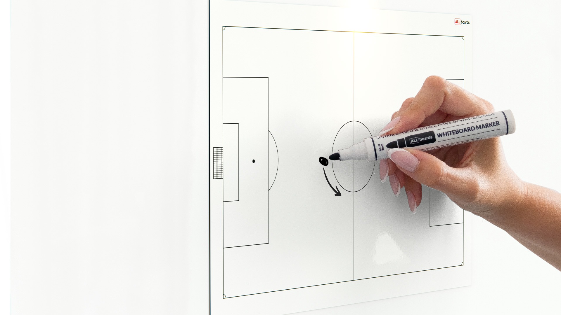 Foglio magnetico CAMPO DA CALCIO scrivibile e cancellabile, formato A4 - immagine 9