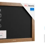 Lavagna nera da gesso in cornice di legno 50x40  cm