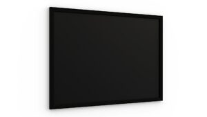 Lavagna nera da gesso 70x50 cm con cornice nero in legno ECO