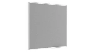 Lavagna con superificie in feltro GRIGIO 120×120 cm cornice in alluminio