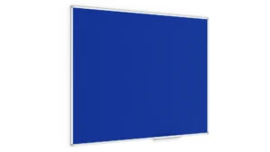 Lavagna con superficie in feltro BLU 150×120 cm cornice in alluminio