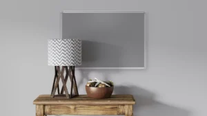 Lavagna colorata con superificie in feltro 150x100cm - grigia