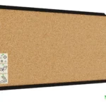 Bacheca in sughero 100x40 cm cornice in legno NERA + GRATIS