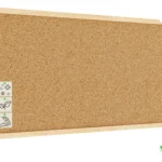 Bacheca in sughero 100x40 cm cornice in legno NATURALE + GRATIS