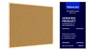 Bacheca in sughero (cornice in legno) 100x80 cm