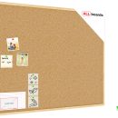 Bacheca in sughero (cornice in legno) 100x80 cm + GRATIS