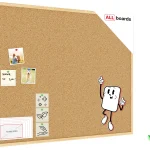 Bacheca in sughero (cornice in legno) 100x80 cm + GRATIS