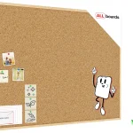 Bacheca in sughero (cornice in legno) 120x90 cm + GRATIS