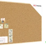 Bacheca in sughero (cornice in legno) 120x90 cm + GRATIS