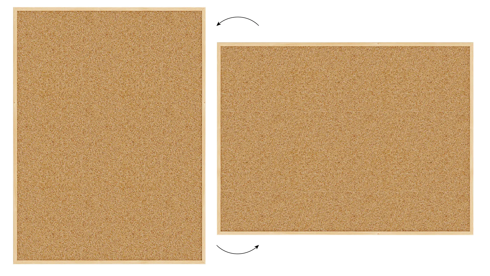 Bacheca in sughero (cornice in legno) 120x90 cm + GRATIS - immagine 5