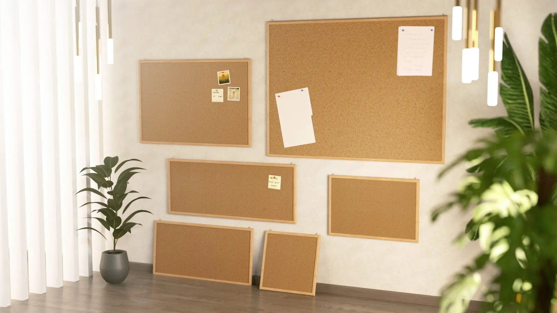 Bacheca in sughero (cornice in legno) 120x90 cm + GRATIS - immagine 8