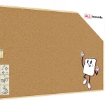 Bacheca in sughero (cornice in legno) 180x100 cm + ACCESSORI
