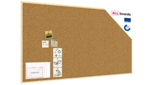 Bacheca in sughero (cornice in legno) 180x100 cm