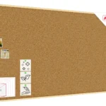 Bacheca in sughero (cornice in legno) 200x100 cm