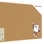Bacheca in sughero (cornice in legno) 200x120 cm + ACCESSORI