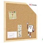 Bacheca in sughero 40x40 cm cornice in legno NATURALE + GRATIS