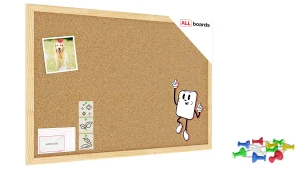 Bacheca in sughero (cornice in legno) 60x40 cm + GRATIS