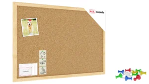 Bacheca in sughero (cornice in legno) 60x40 cm + GRATIS