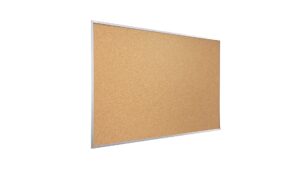 Bacheca in sughero (cornice in legno argento) 60x40 cm