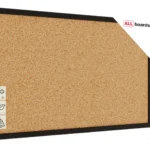 Bacheca in sughero 80x40 cm cornice in legno NERA + GRATIS