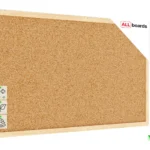 Bacheca in sughero 80x40 cm cornice in legno NATURALE + GRATIS