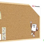 Bacheca in sughero (cornice in legno) 80x50 cm + GRATIS