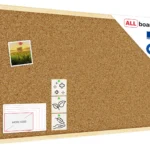 Bacheca in sughero (cornice in legno) 80x50 cm