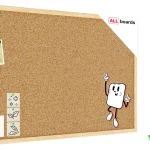 Bacheca in sughero (cornice in legno) 80x60 cm + GRATIS