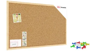 Bacheca in sughero (cornice in legno) 80x60 cm + GRATIS
