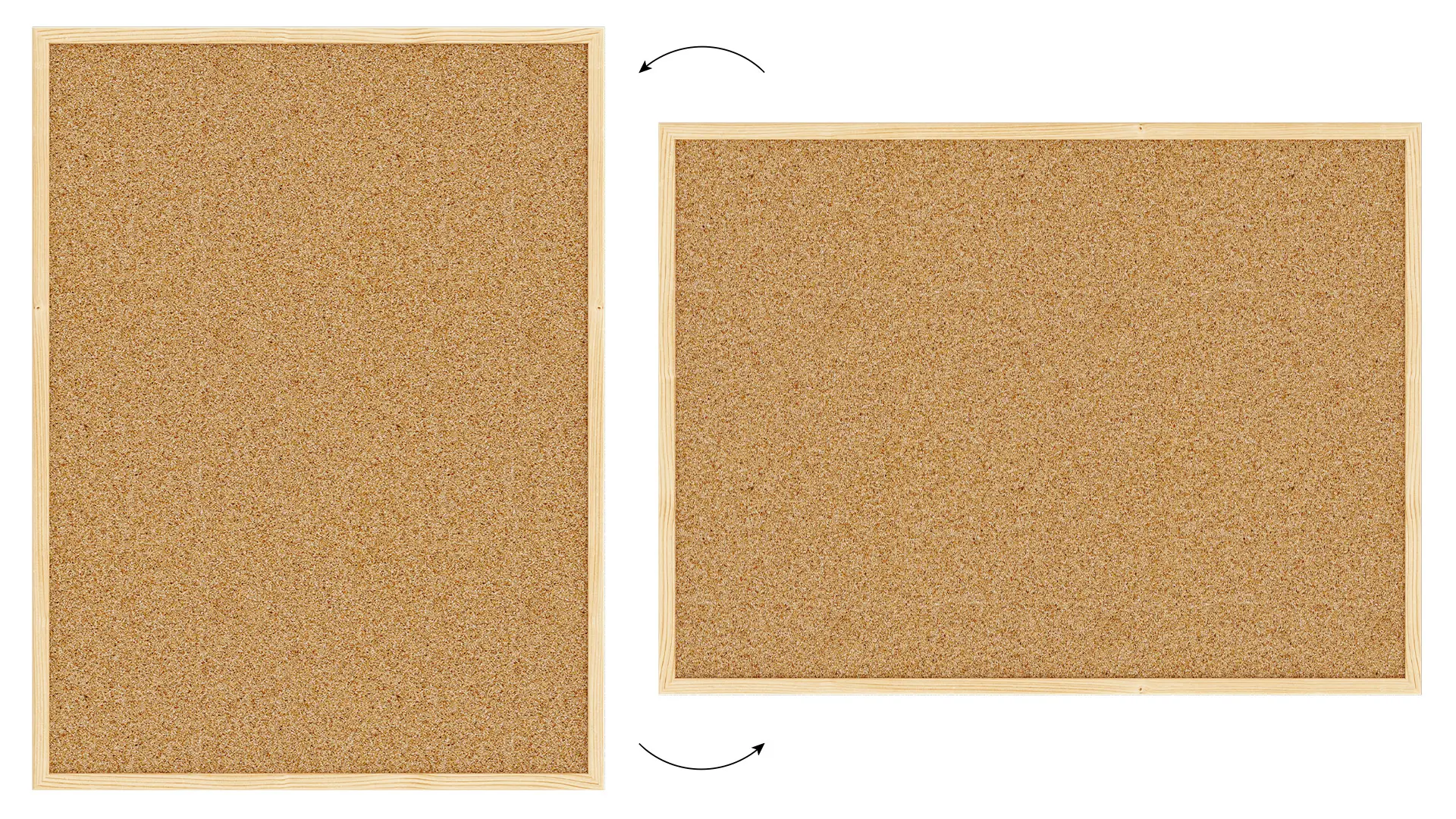 Bacheca in sughero (cornice in legno) 80x60 cm + GRATIS - immagine 5